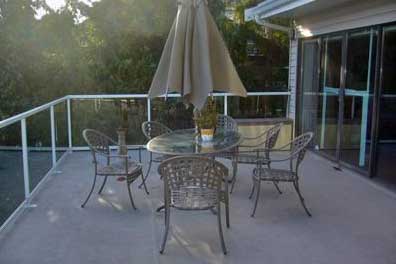 Horseshoe Bay deck before renovation.